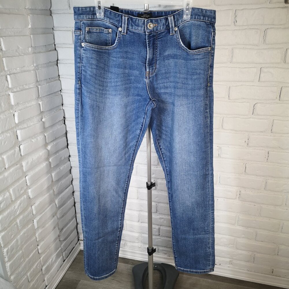 RW&CO. Men's Size 34/32 Lighter Wash Zipper & Button Closure Slim Fit Jeans